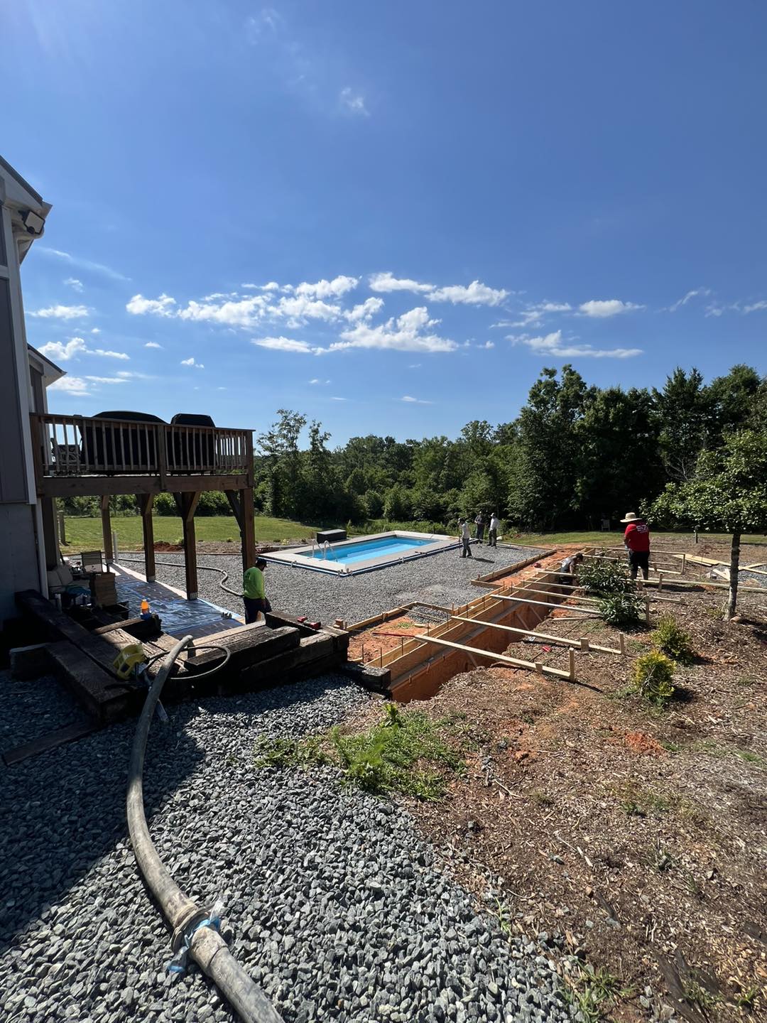 Matem Concrete job site in NC